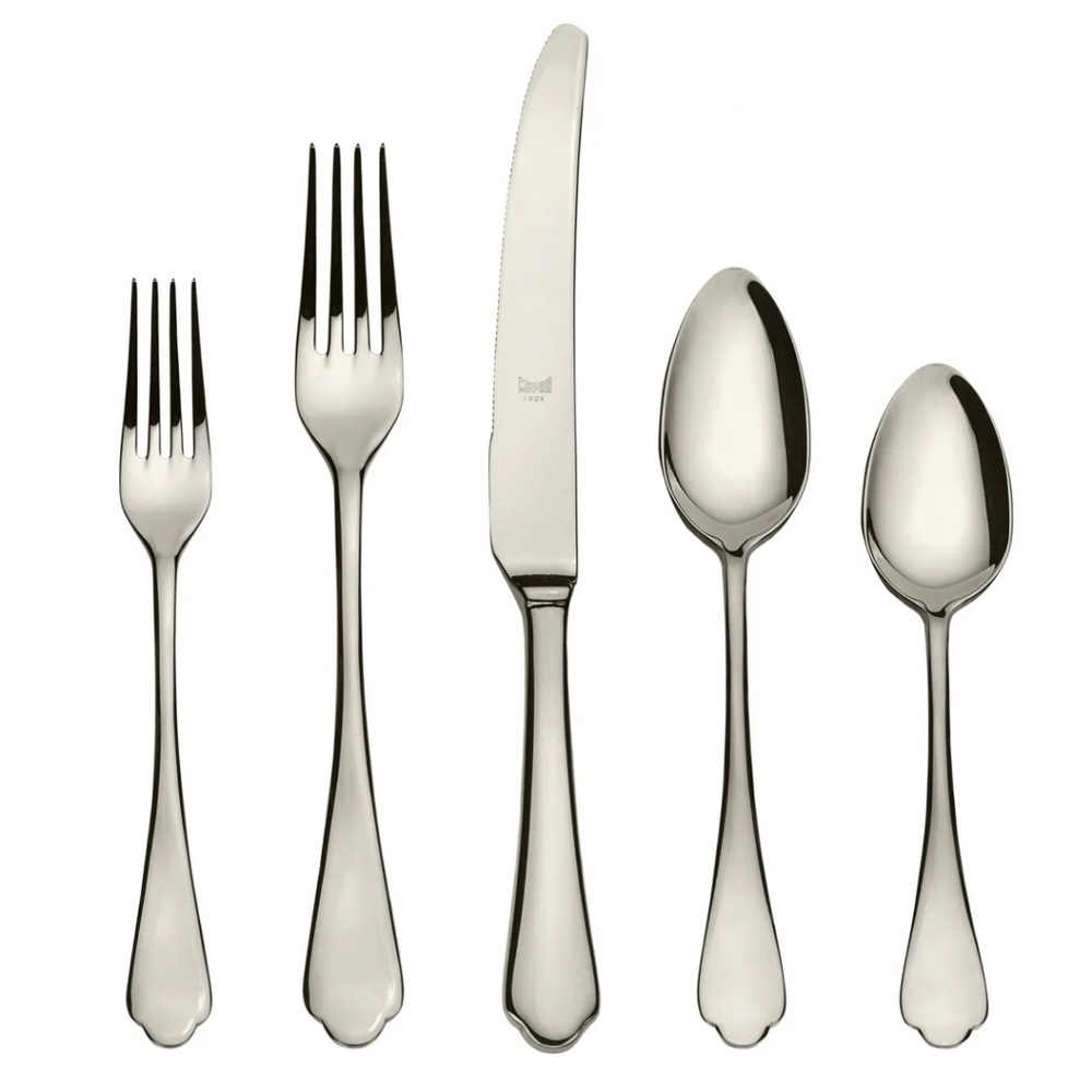 NIB - 2 Mepra Dolce Vita Champagne 5pc Fkatware Settings